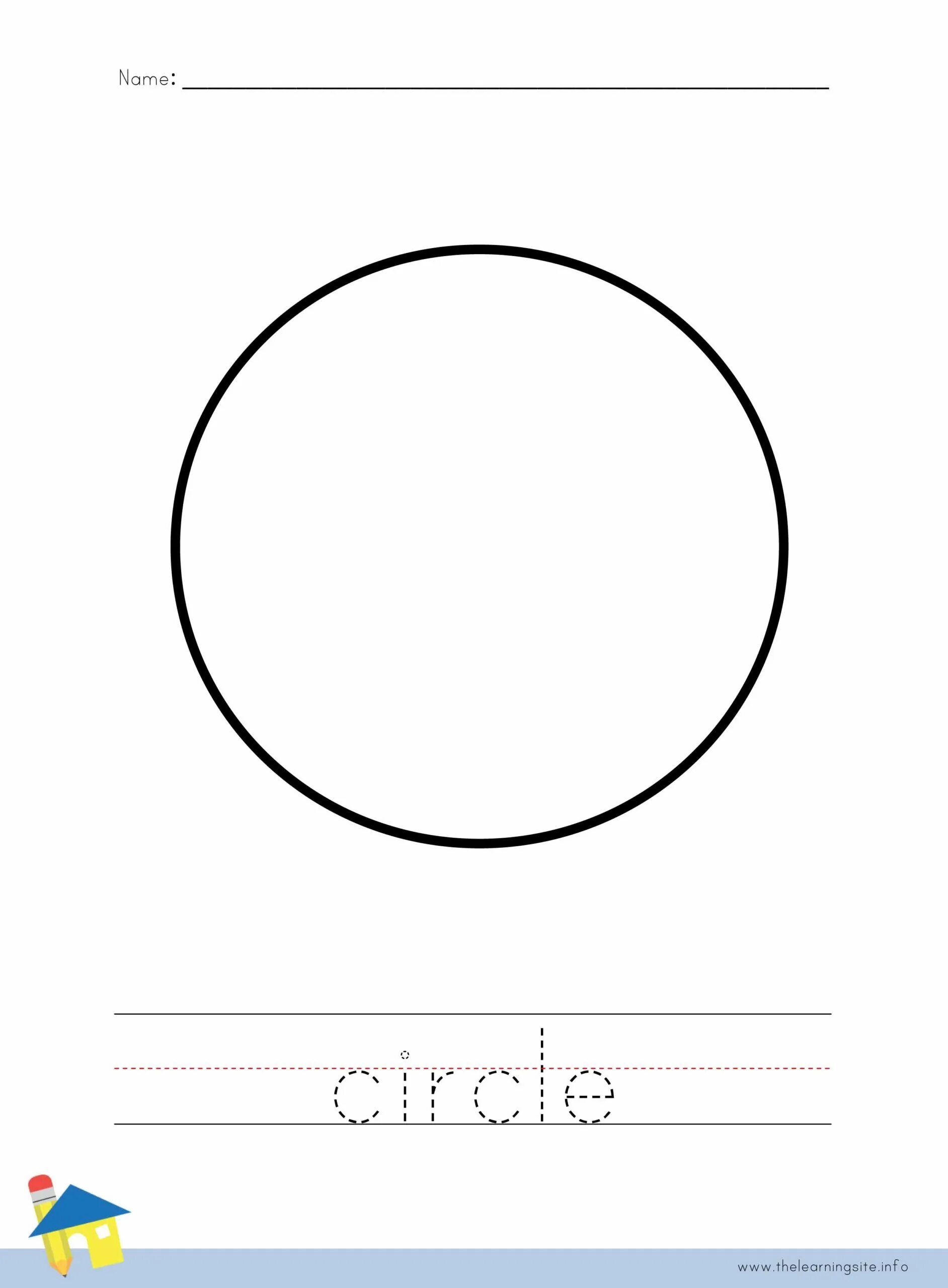 Trace and circle. Trace and circle