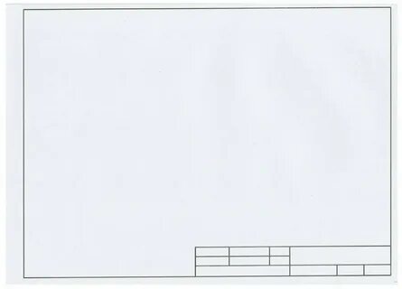 Папка для черчения А4, 210х297 мм, 10 л, 160 г/м2, рамка горизонтальный штамп, п