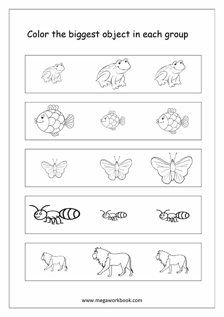 Английский worksheets for kids. Big little задание для детей. Big small упражнения для детей. Worksheets for little kids. Big small worksheets.