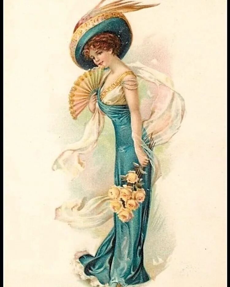 портрет в винтажном стиле. винтажные открытки. винтажная дама в шляпе с цветами. старые открытки женщины. старинные открытки с женщинами.