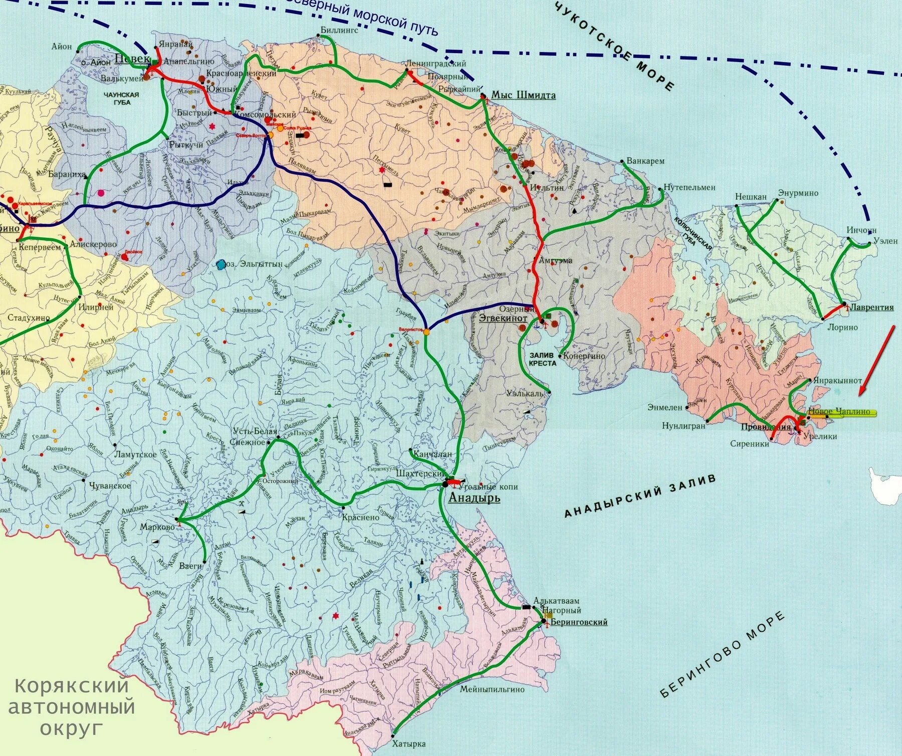 Карта зимников Чукотки. Карта автомобильных дорог Чукотки. Чукотский автономный округ карта автодорог. Дороги Чукотки карта. Где анадырь на карте