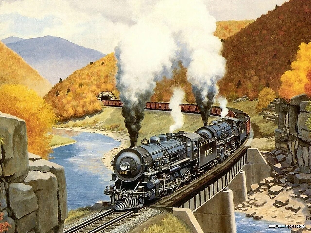 Образ железной дороги. Говард Фогг железная дорога. Паровоз картина. Паровоз в живописи. Сказочный поезд.
