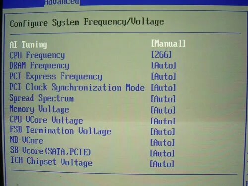 System frequency. ASUS p5b Deluxe. Voltage Frequency. PCI Clock synchronization Mode.