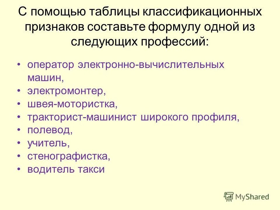 Классификация видов профессиональной деятельности. Предметы труда профессий. Классификация профессиональной деятельности. Основные понятия профессиональной деятельности. Общее представление о профессии.