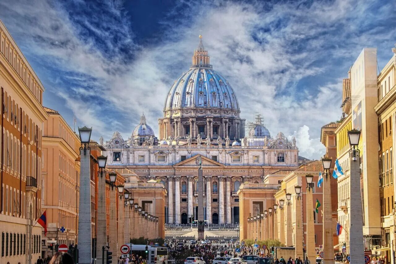 Какая столица ватикана. Базилика Святого Петра в Ватикане. СОБОРСВЯТОГО пера Ватикан.