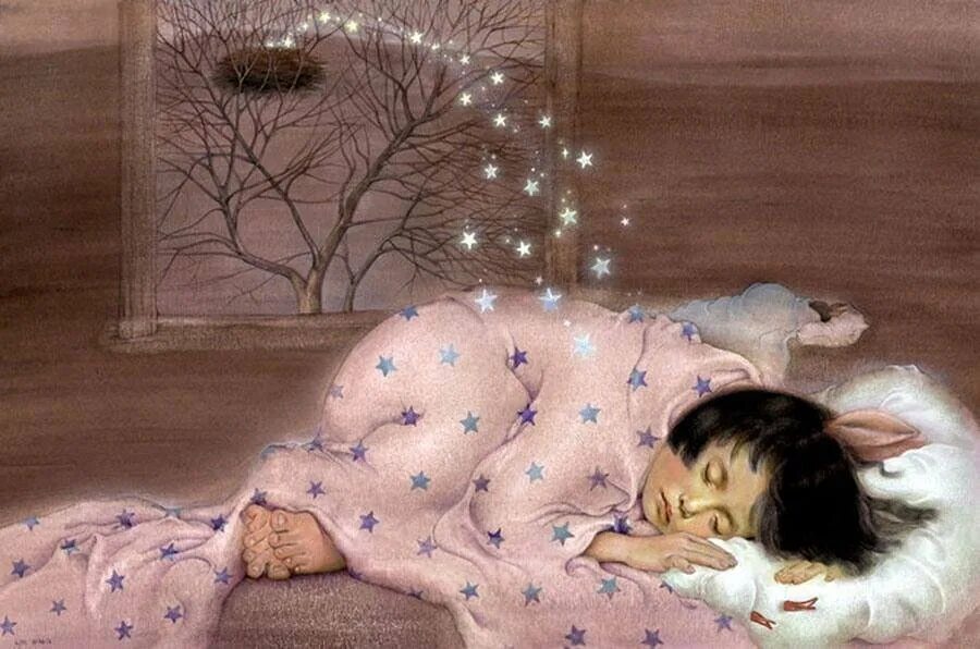 Сны о чуне. Сказочный сон. детские сказочные сны. спящий ребенок. сон иллюстрация.