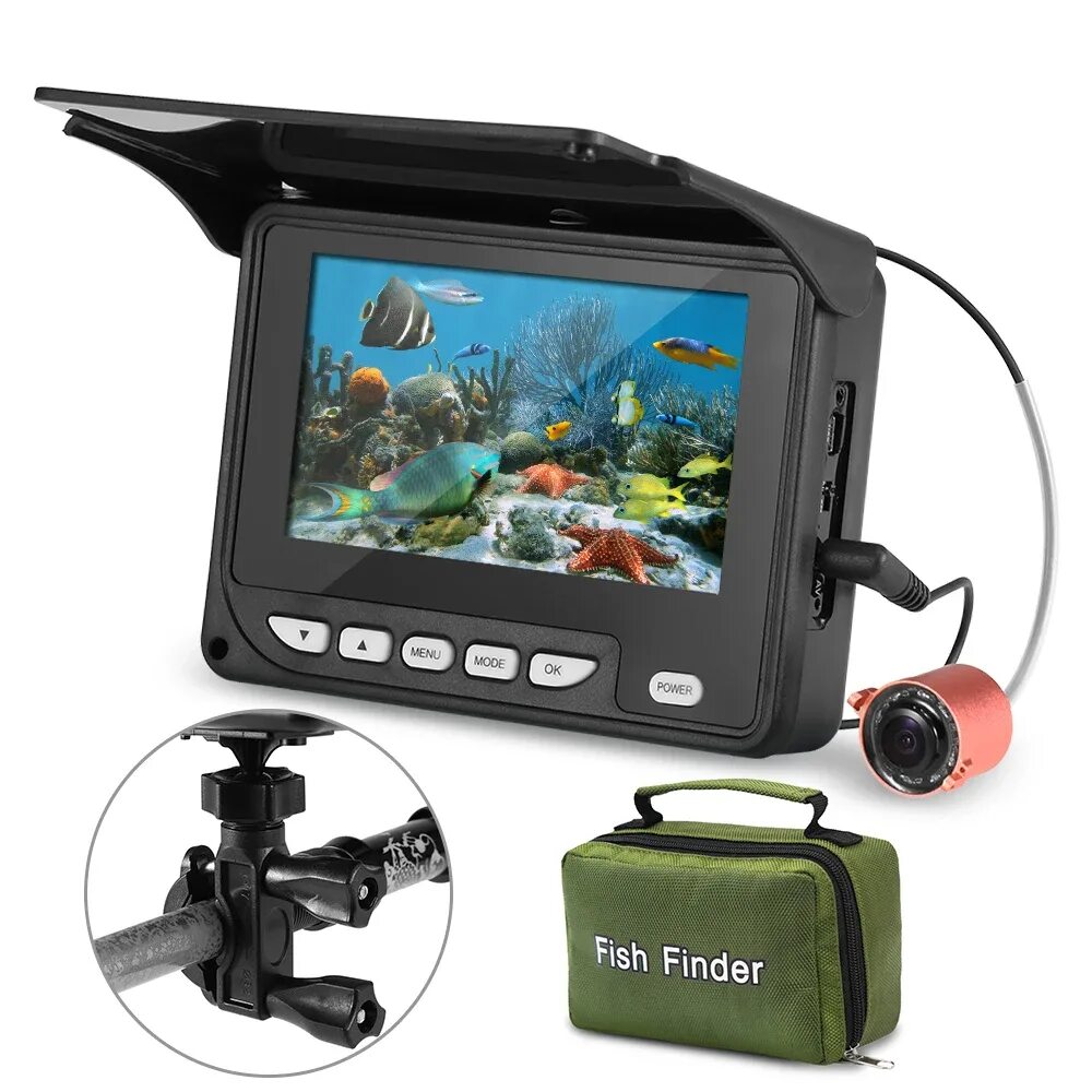 Подводная камера для рыбалки Ice Fishing Fish Finder 1000 TVL 4.3. Фиш Финдер камера для рыбалки. Fishfinder подводная камера. Камера подводная Fish Finder Underwater. Камера для рыбалки для смартфона