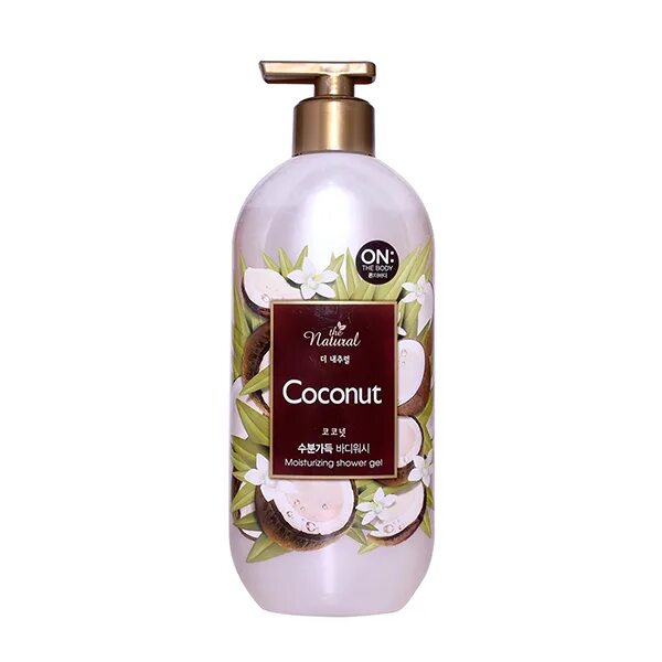 Natural coconut. Гель для душа Coconut. On the body гель. On the body гель для душа. Корейский гель для душа on the body.