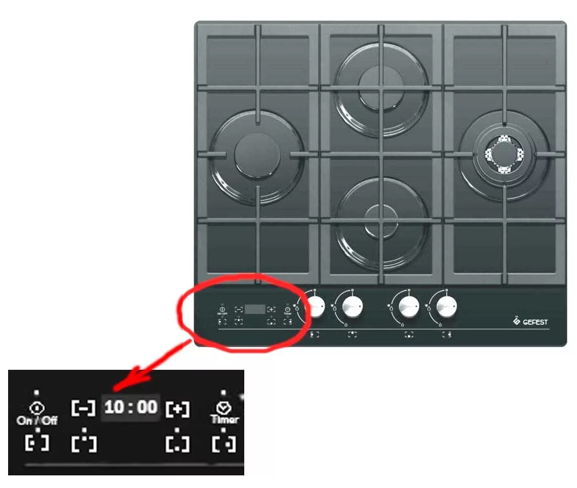 Таймер конфорок. Gefest ПВГ 2231. Gefest ПВГ 2231-08 р3. Газовая варочная панель Gefest ПВГ 2231-03 к33. 2231 03 Гефест панель.