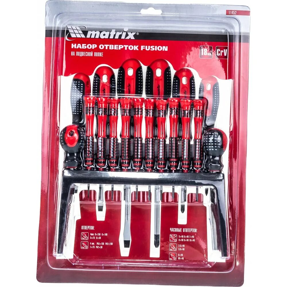 Набор отверток fusion на подвесной полке 18 шт. Наборы ударных отверток матрикс. , crv// matrix 11452. Matrix fusion. Набор отверток fusion на подвесной полке 18шт/matrix.