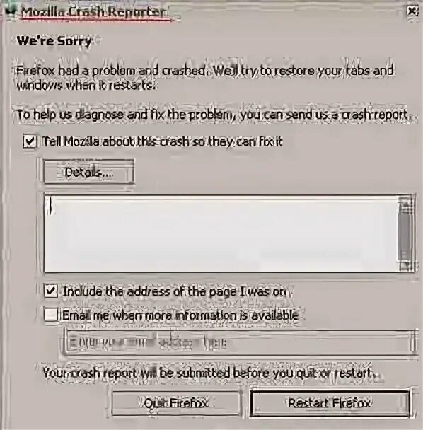 Crash report c