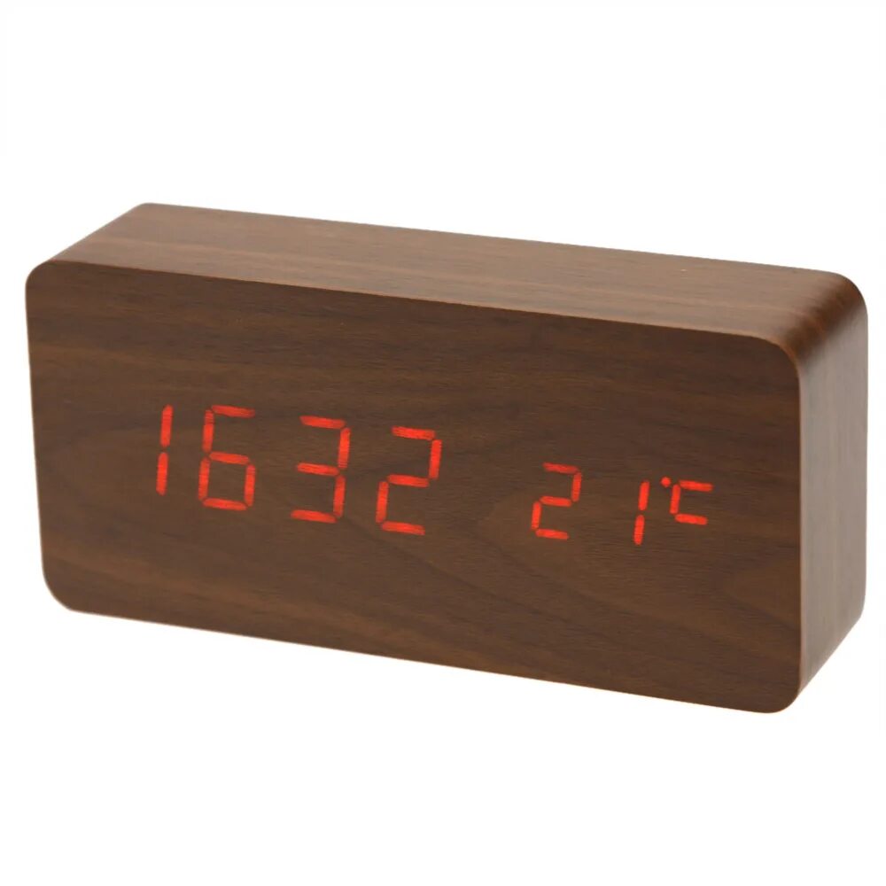 Настольные часы с температурой. Электронные часы led Wooden Clock VST-883. Настольные часы будильник ворк с жидкокристаллическим экраном 2014. Часы деревянные настольные. Часы электронные настольные деревянные.