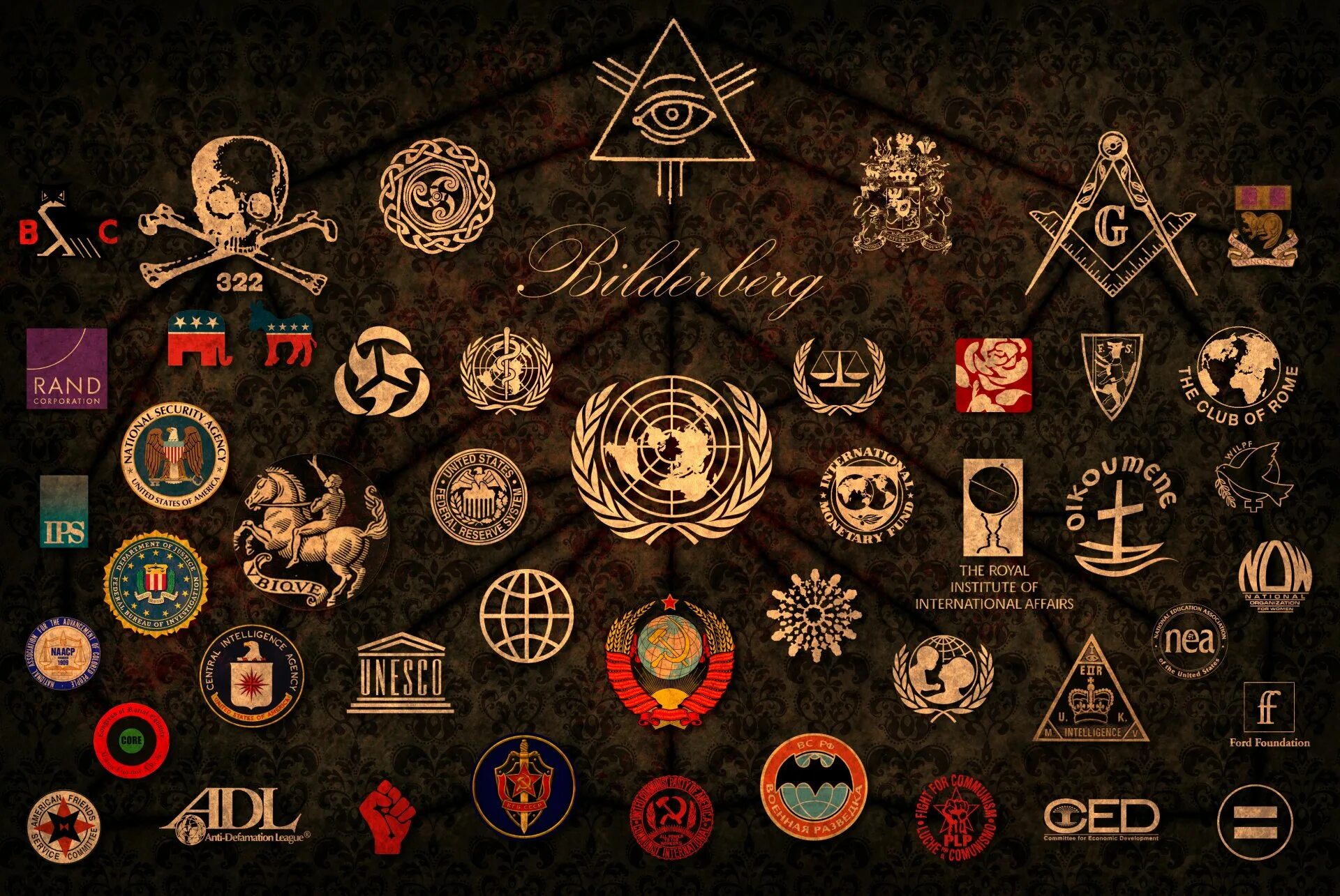 Известные символы. Бильдербергский клуб эмблема. Символы тайных обществ. Оккультные символы. Логотип Тайного общества.