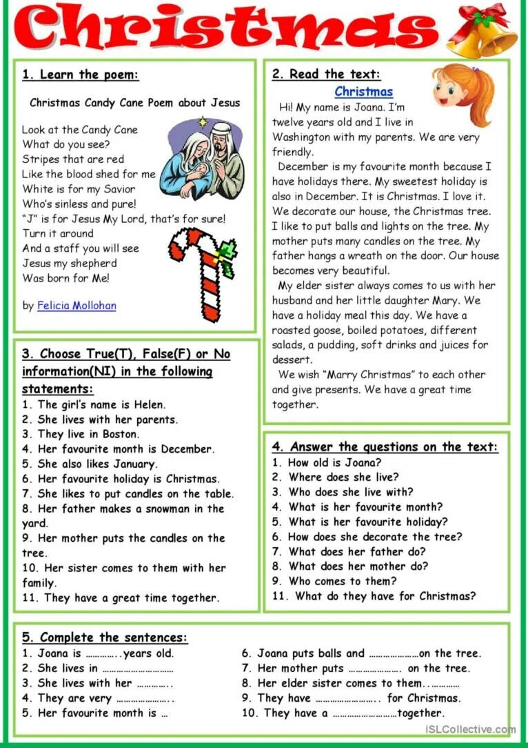 New year esl lesson