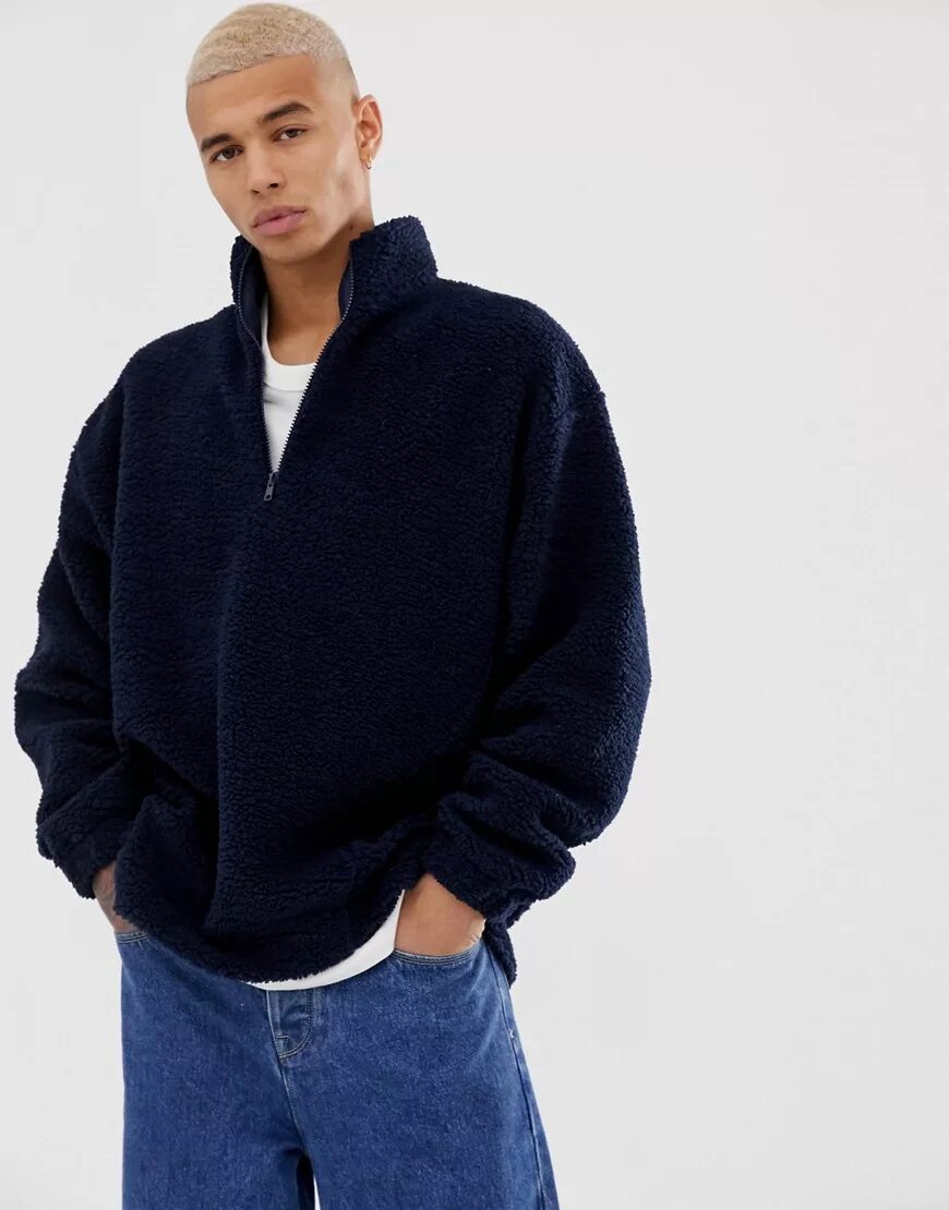 Плюшевые мужчины. Плюшевый Oversized-худи ASOS Design. Zip Hoodie оверсайз мужская. Толстовка оверсайз мужская. Плюшевое худи мужские.