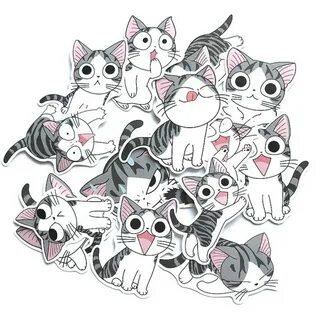 Наклейки коты распечатать
