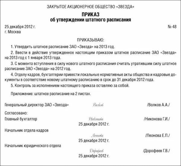 Утверждение и изменение штатного расписания. Штатное расписание приказ образец заполнения. о введении штатного расписания в действие. приказ на новое штатное расписание образец. приказ по штатному расписанию образец.