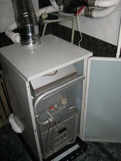 Напольный котел потек