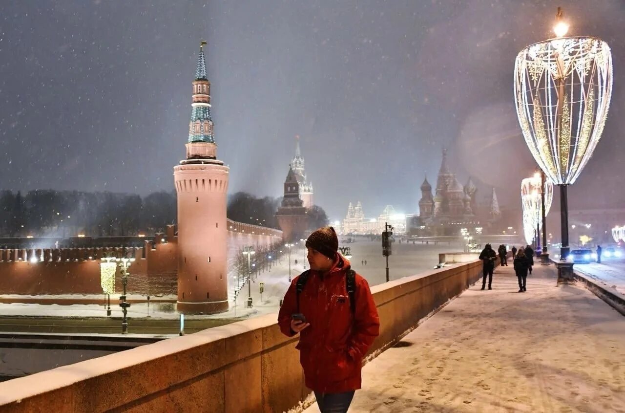 Москва зимой. Ночь в зимней Москве. Рождество в Москве. Рождественская Москва. Каким будет февраль москва погода