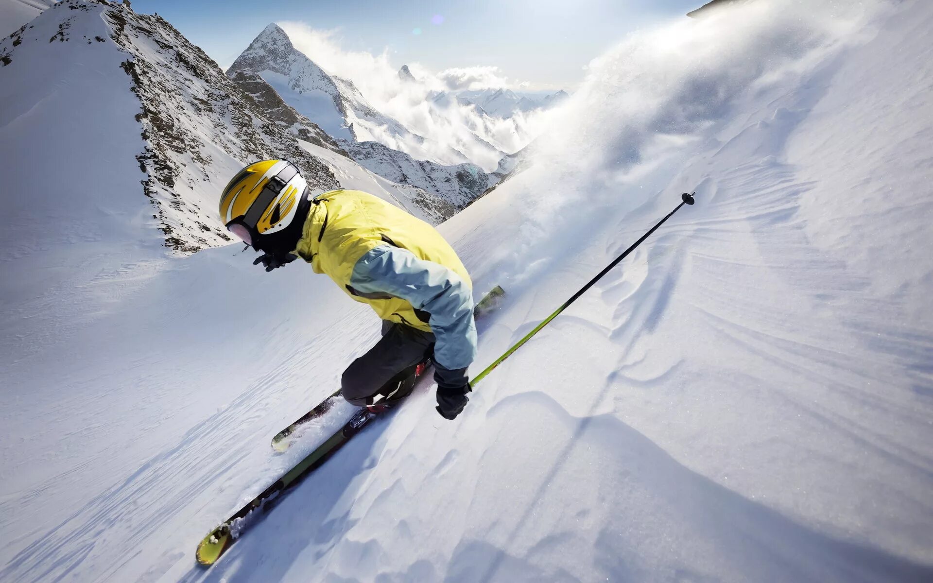 High skiing