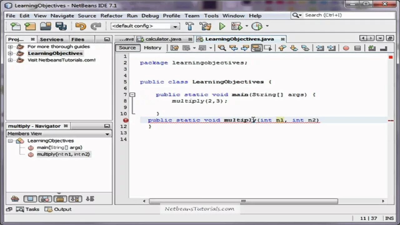Own java. Netbeans java.