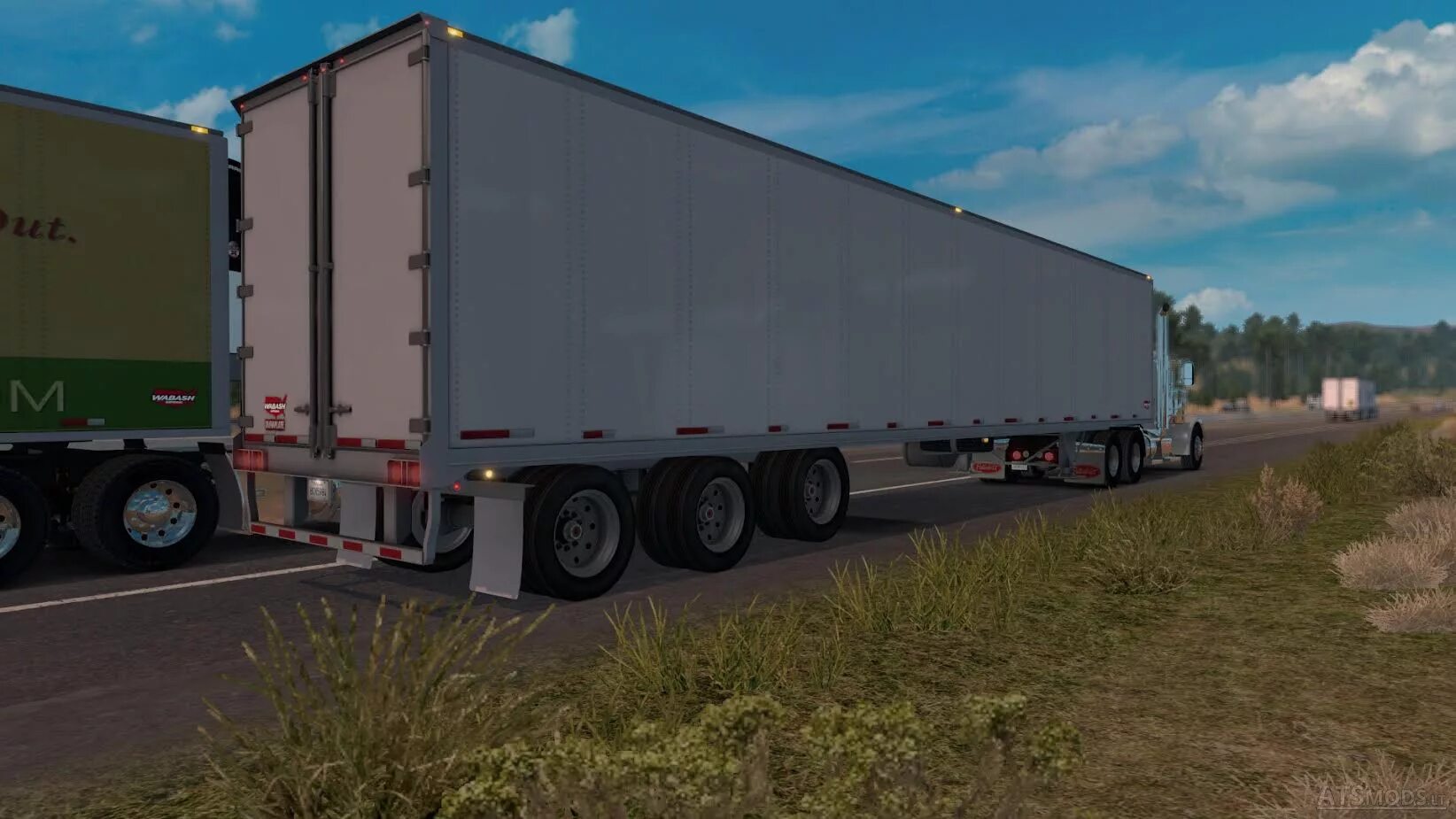 Прицеп реф фс 19. 45 прицепы грузовые. American truck simulator прицепы. Прицеп пасека фс 19. Прицепы в игру ats 1.