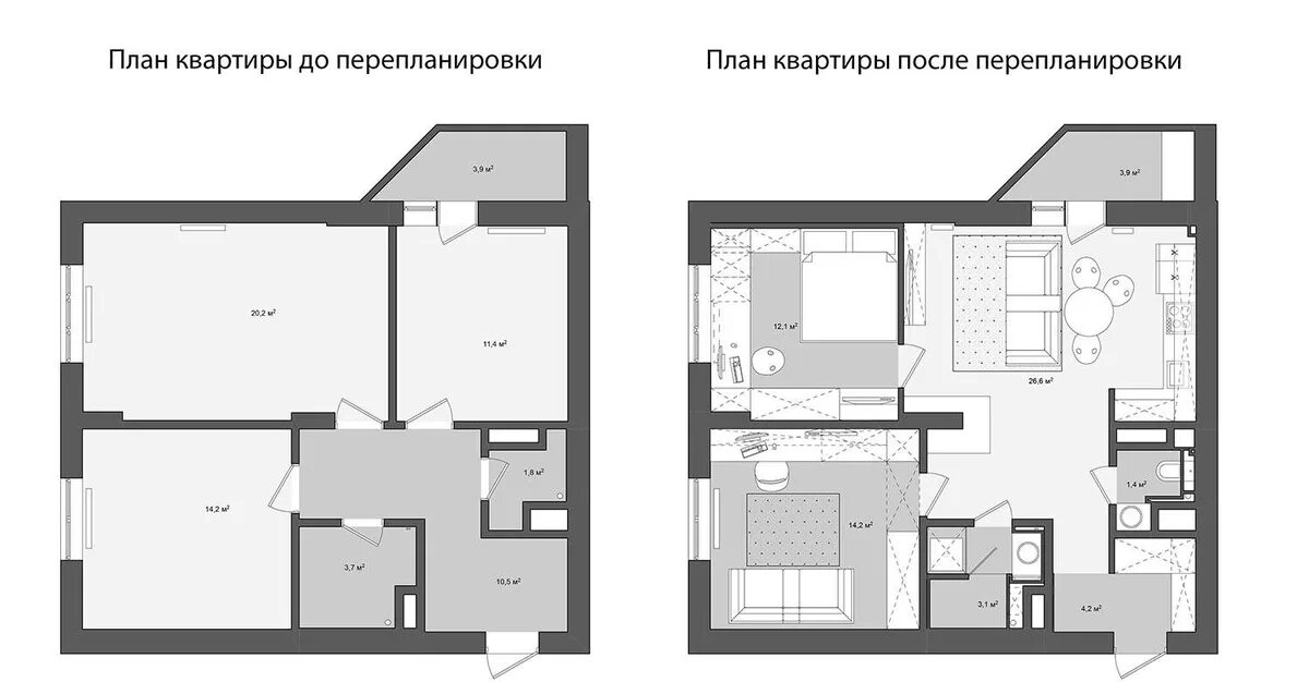 Перепланировка 2-х комнатной квартиры. Перепланировка хрущевок 3 комнатных. План квартиры до и после перепланировки. Перепланировка двухкомнатной квартиры. Что такое перепланировка