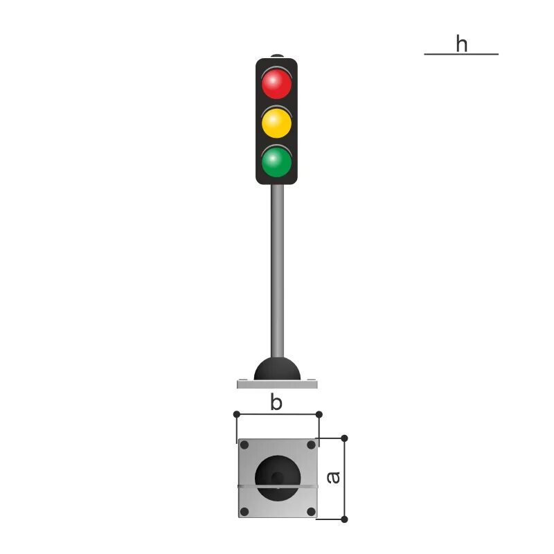 3 57 96 2. Romana 057.96.00. Romana 057.96.00-04. Железнодорожные знаки и светофоры. Знак светофор.