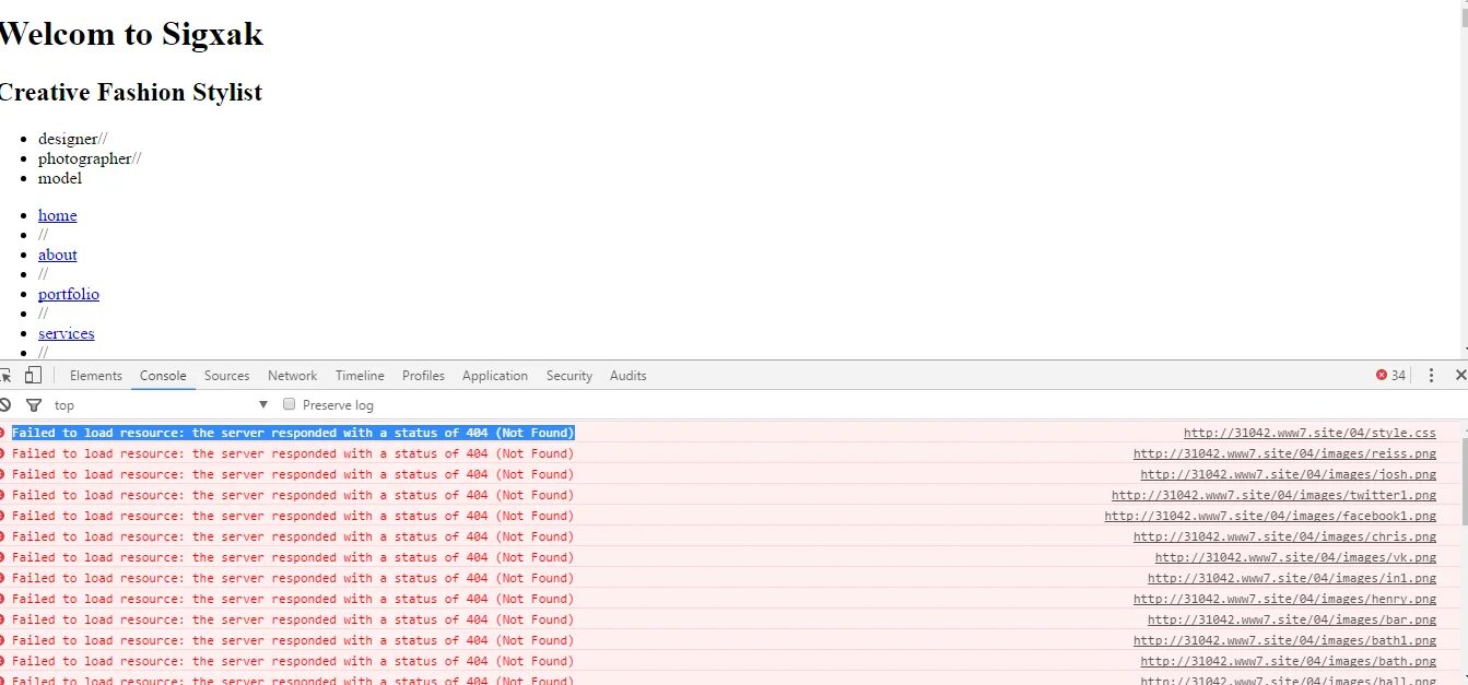 Failed to load resource: the Server responded with a status of 404 (not found). 404 Not found. Failed to load. Failed to load URL.