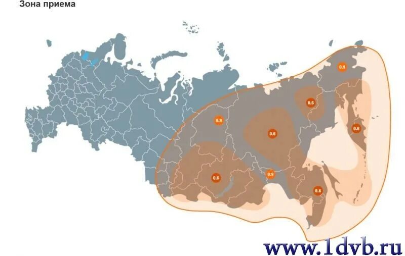 Карта спутникового ТВ. Телекарта зона покрытия спутника. Зона приема. Зона покрытия Триколор ТВ.