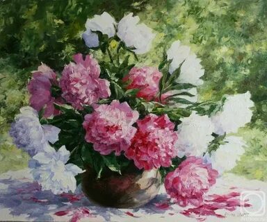 Красивая картина пионы