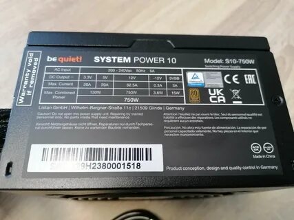 Be quiet system power 10