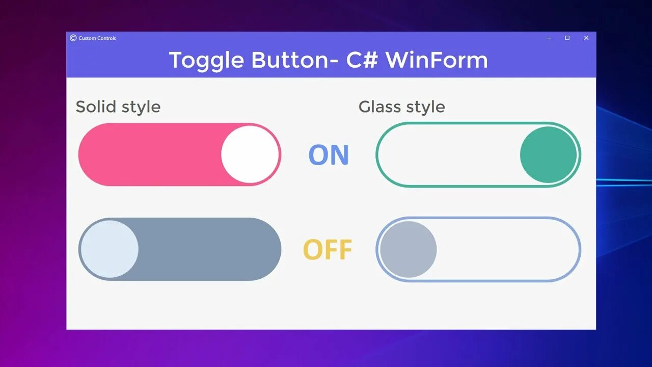 Toggle кнопка. Кнопки для Windows forms. Тоггл Баттон. C# toggle button.