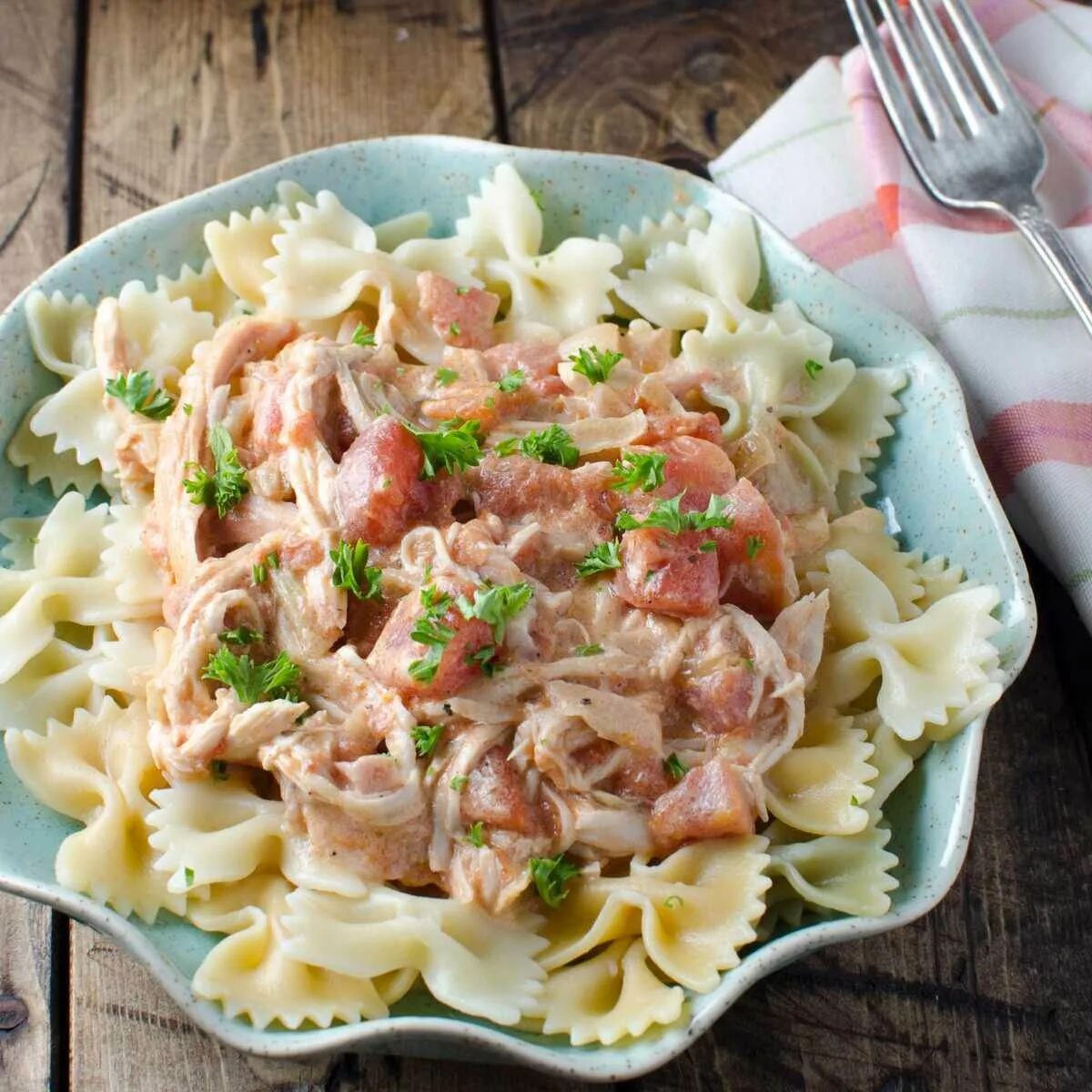 Рецепт куриного филе с макаронами