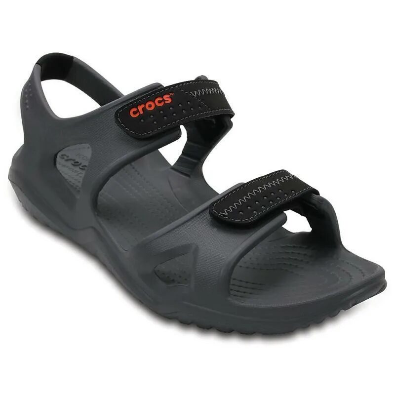 Фирмы сандалей. Кроксы Crocs men's Swiftwater River Sandal. Мужские сандалии Crocs 203965. Мужские черные сандалии Crocs men's Swiftwater River Sandal. Сандали крокс серые мужские.