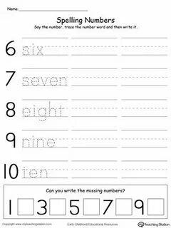 Write the numbers перевод на русский язык