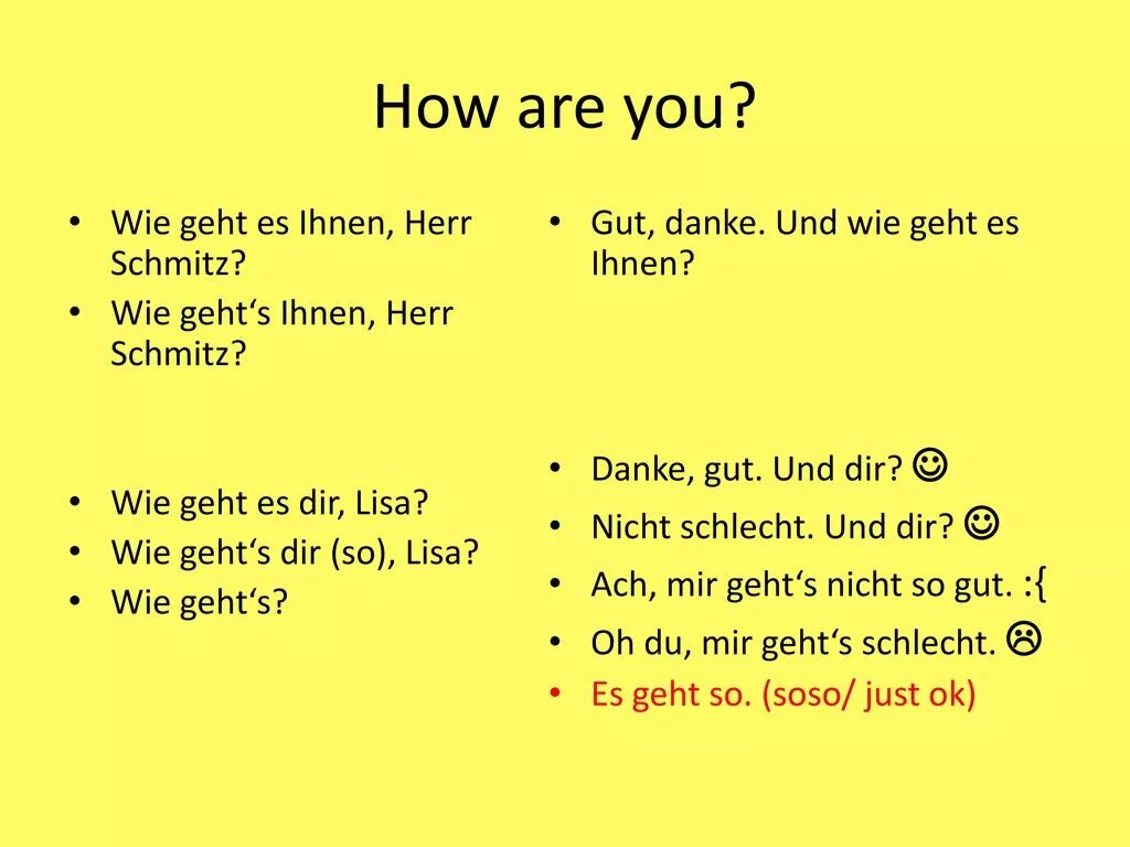 Wie geht es Ihnen ответы. Wie geht es Ihnen как ответить. Как ответить на вопрос wie geht es dir. Как ответить на вопрос wie geht's. Es geht mir