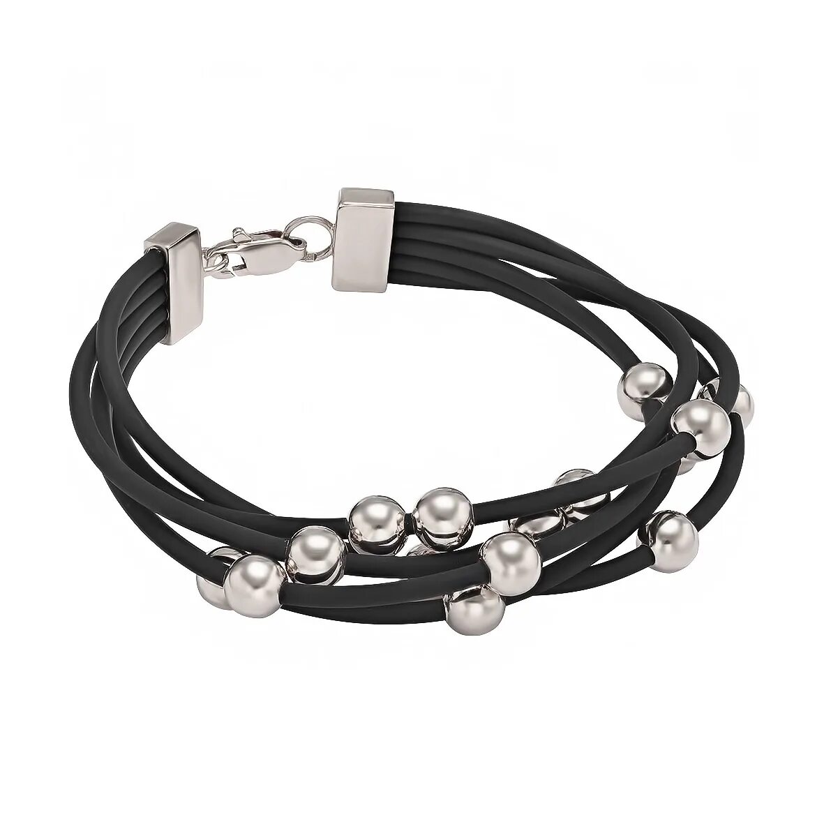 Браслет из каучука женский. Браслеты из каучука женские. Браслеты из каучука женские. Браслеты из каучука женские. Эстет браслет с каучуком из красного золота 0рб010420, 18 см, 6.