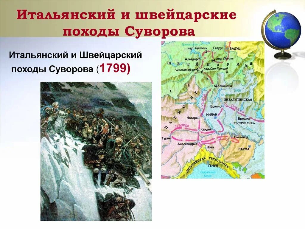 Швейцарский поход суворова события. Итальянский и швейцарский походы Суворова 1799. Итоги походов Суворова 1799. Карта итальянский и швейцарский походы Суворова 1799. Суворов итальянский и швейцарский поход.