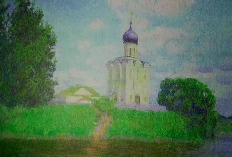 История картины кожина церковь покрова на нерли