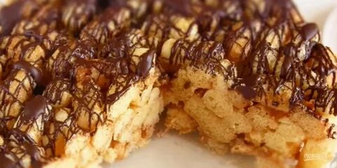 Торт из кукурузных палочек со сгущенкой