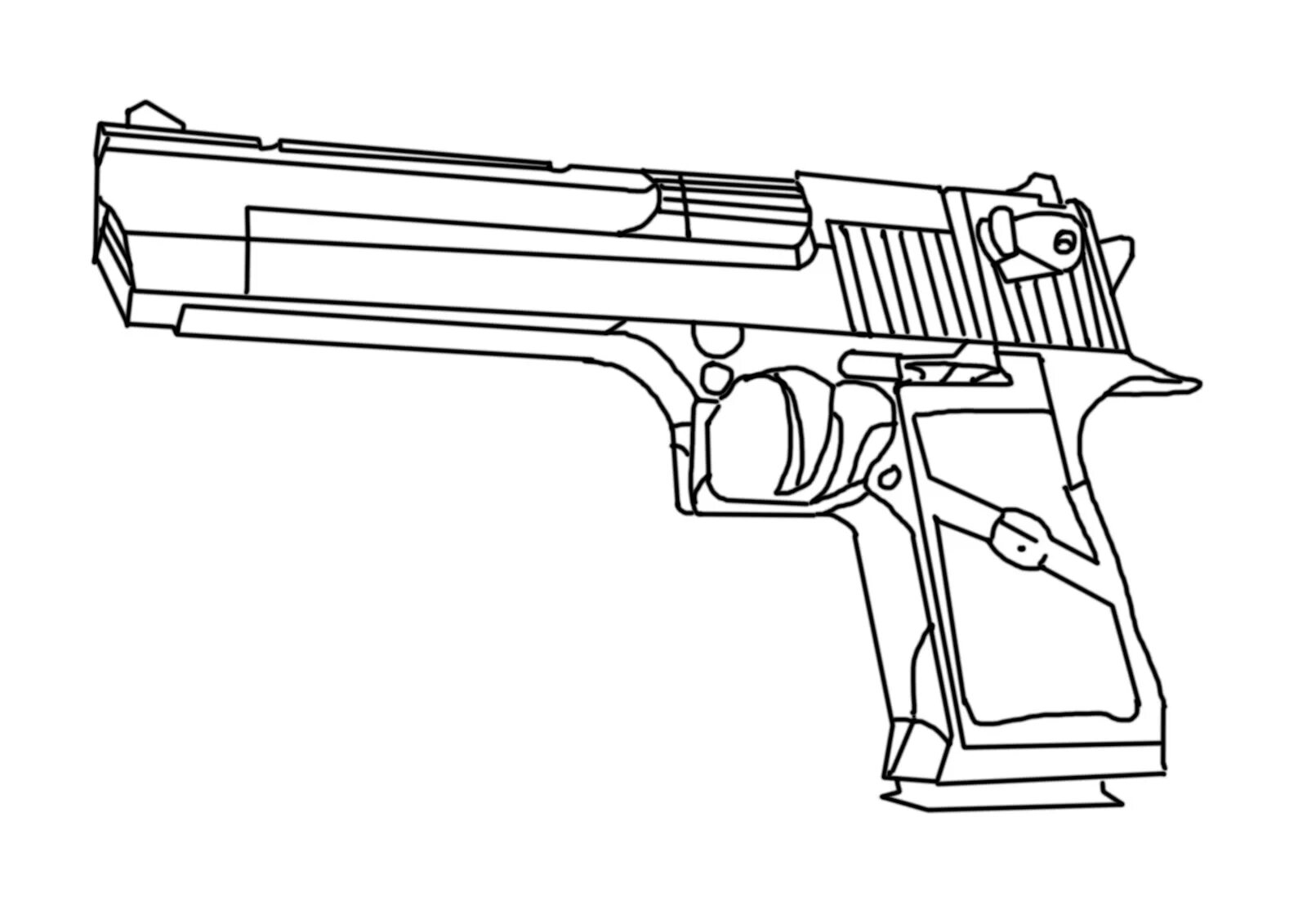 Дигл из бумаги. Дезерт игл 357 Магнум чертеж. Чертёж пистолета Desert Eagle. Беретта м9 раскраска.