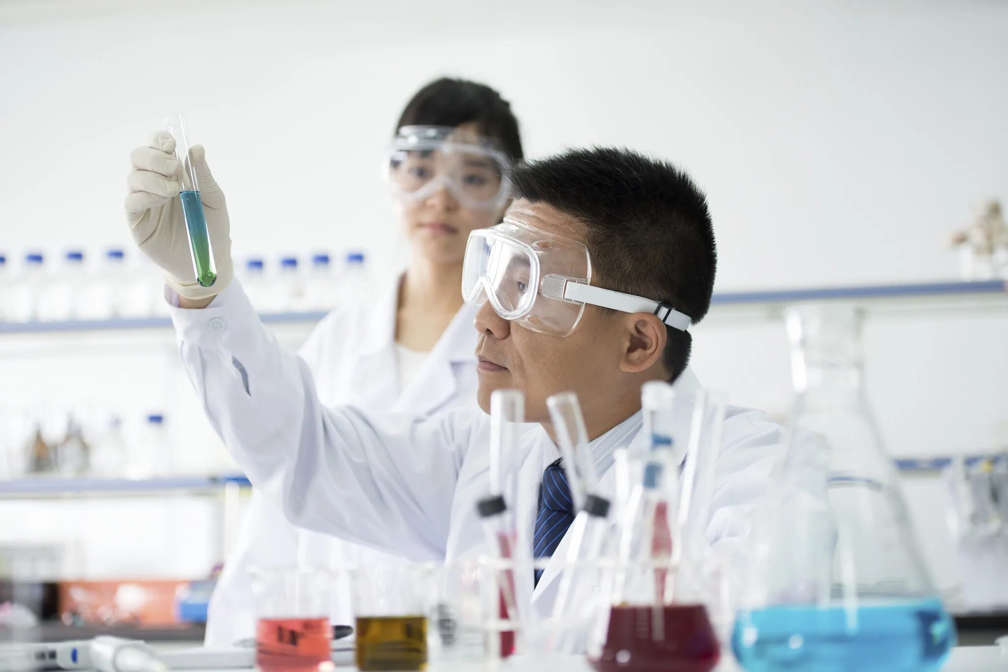 There is in the laboratory