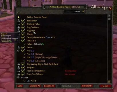 Wow 3.3 5 аддоны как установить