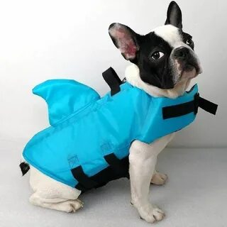 New Swimways Sea Squirts Dog Life Vest Fin for Dog Swim Safety Blue S-10-.....