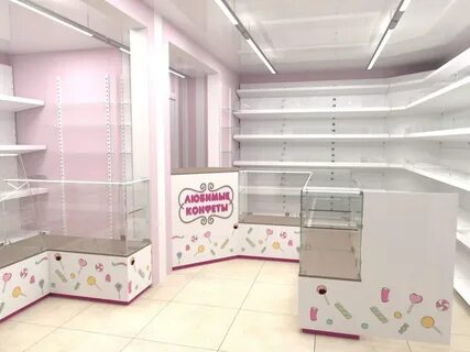 Дизайн магазина конфет