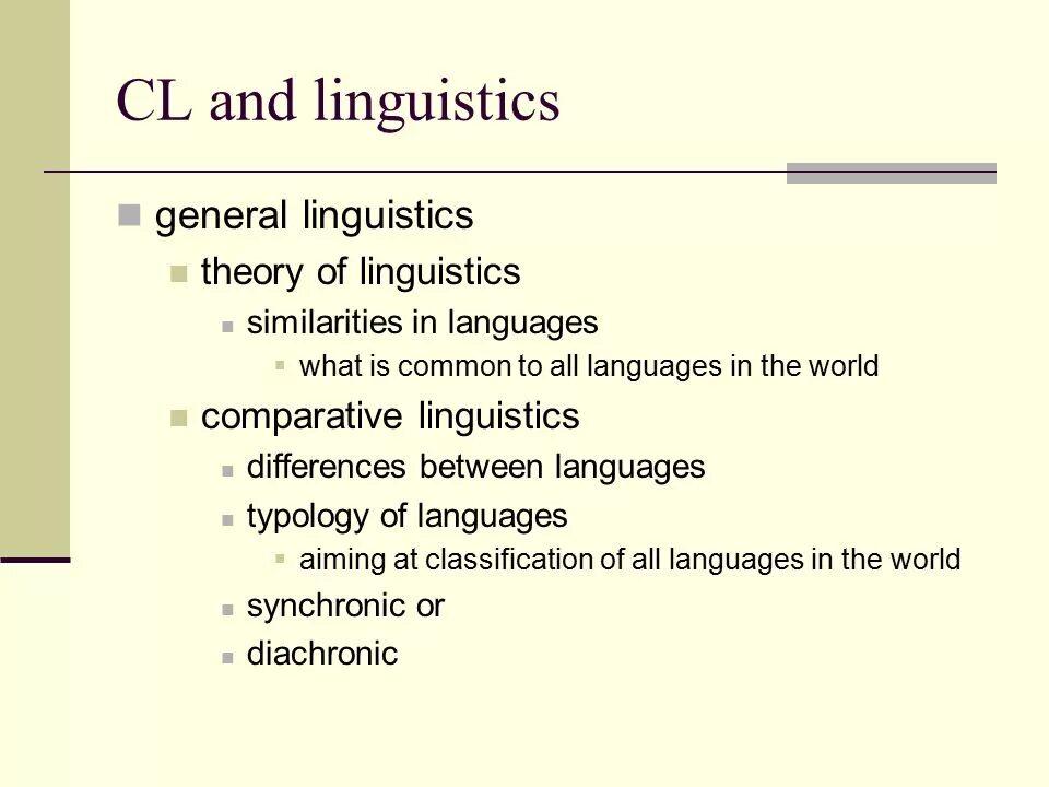 Theory of languages