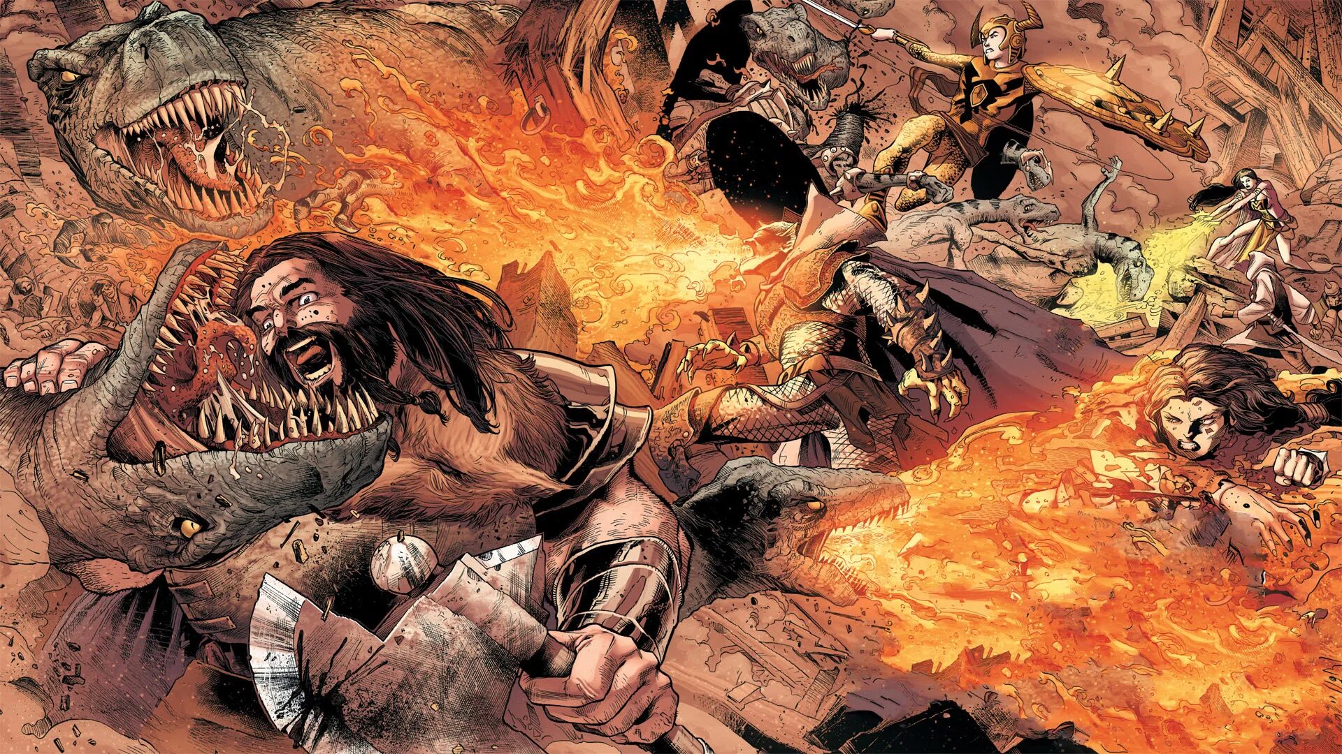 Демон комикс. Огонь комикс.