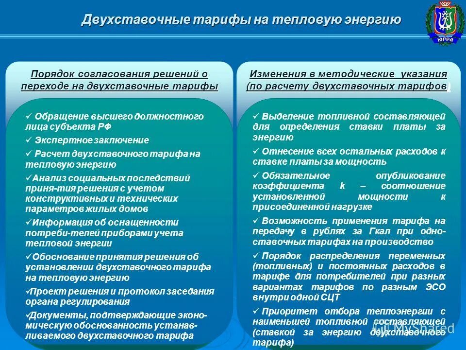 региональная служба по тарифам югры