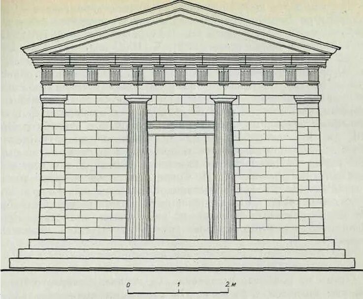 Античный храм рисунок. Дорический храмы древней Греции реконструкция. Портики в древней Греции. Дорический фронтон.